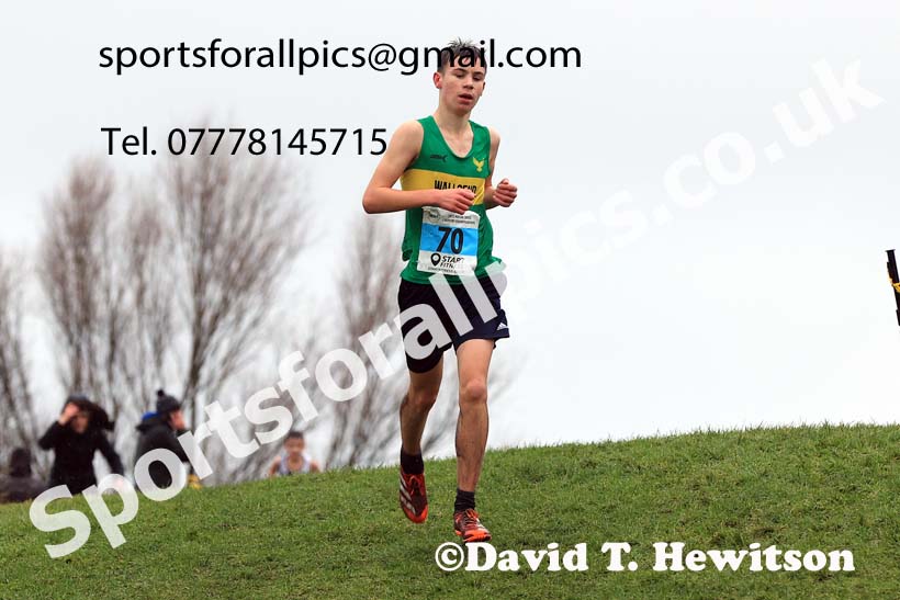 Boys under-13s 2023 North Eastern Cross Country Champs., Temple Park, South Shields. Photo: David T. Hewitson/Sports for All Pics